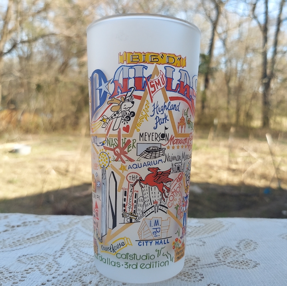 Dallas, Texas Places Glass Tumbler by Catstudio 2008 3rd Edition